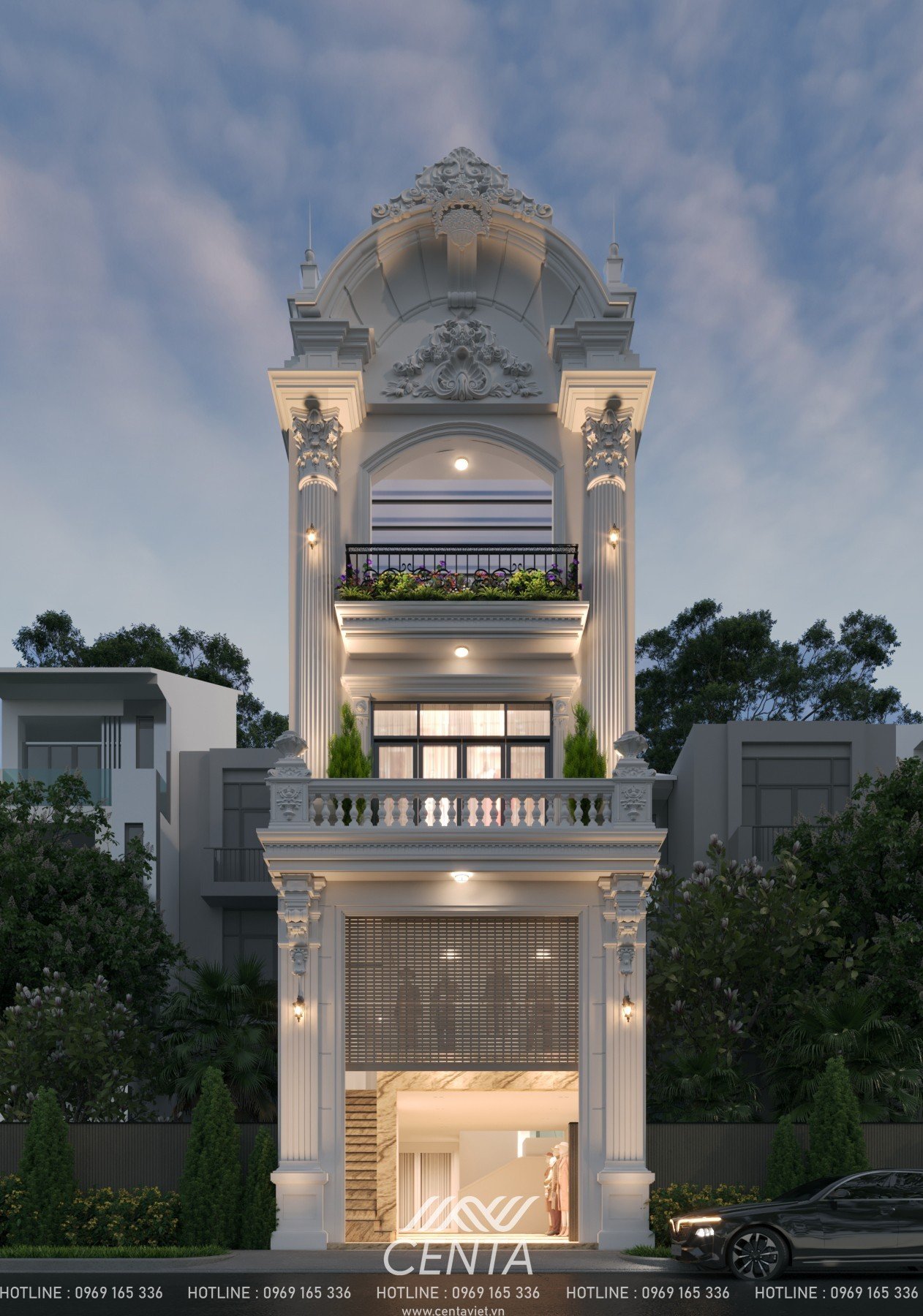 Ứng Dụng Kiến Trúc Bền Vững Trong Thiết Kế Nhà Phố Tân Cổ Điển